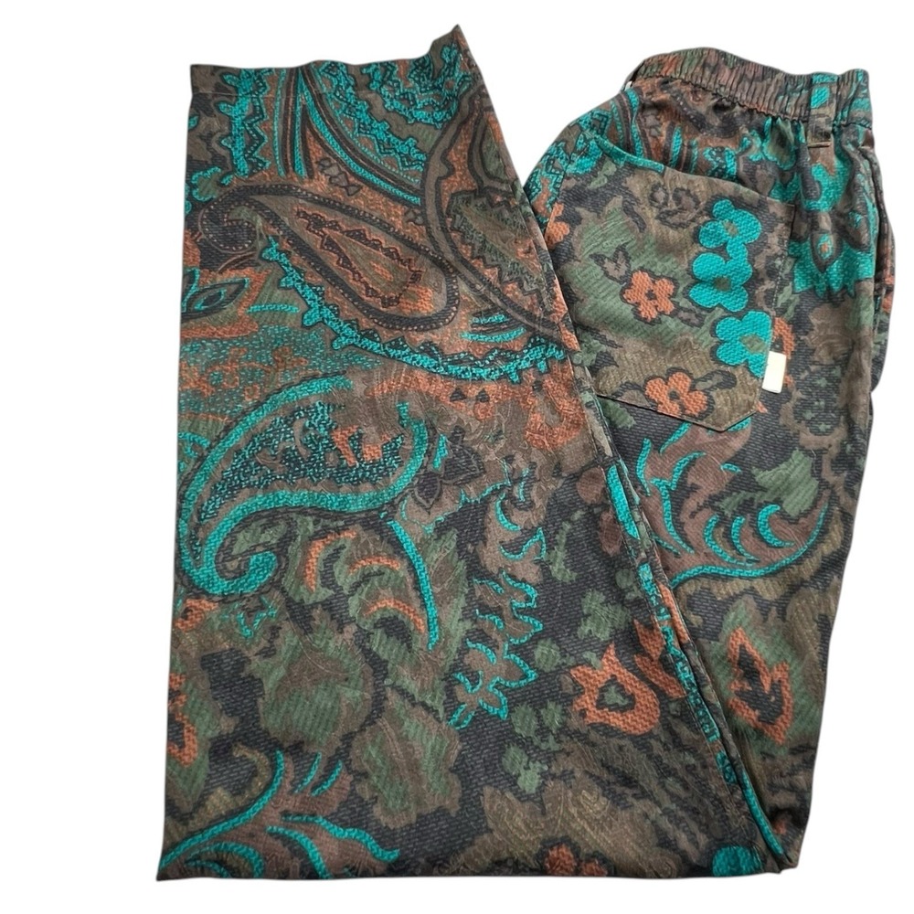 Urban‎ Outfitters Womens Small Multicolored Paisley Straight Leg Casual Pants